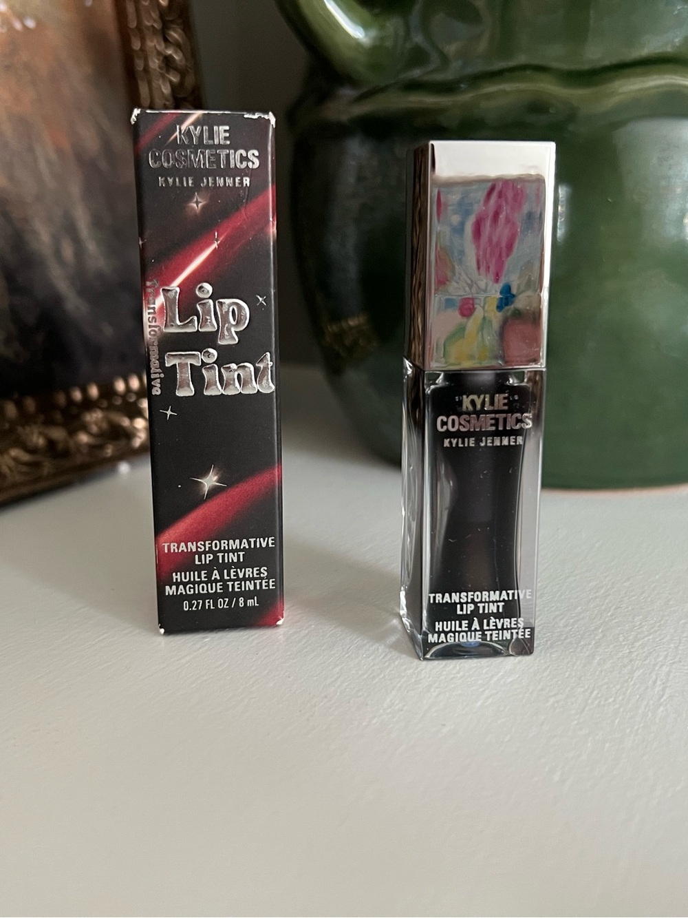 Kylie Cosmetics Transformative Lip Tint — Black & Silver Packaging